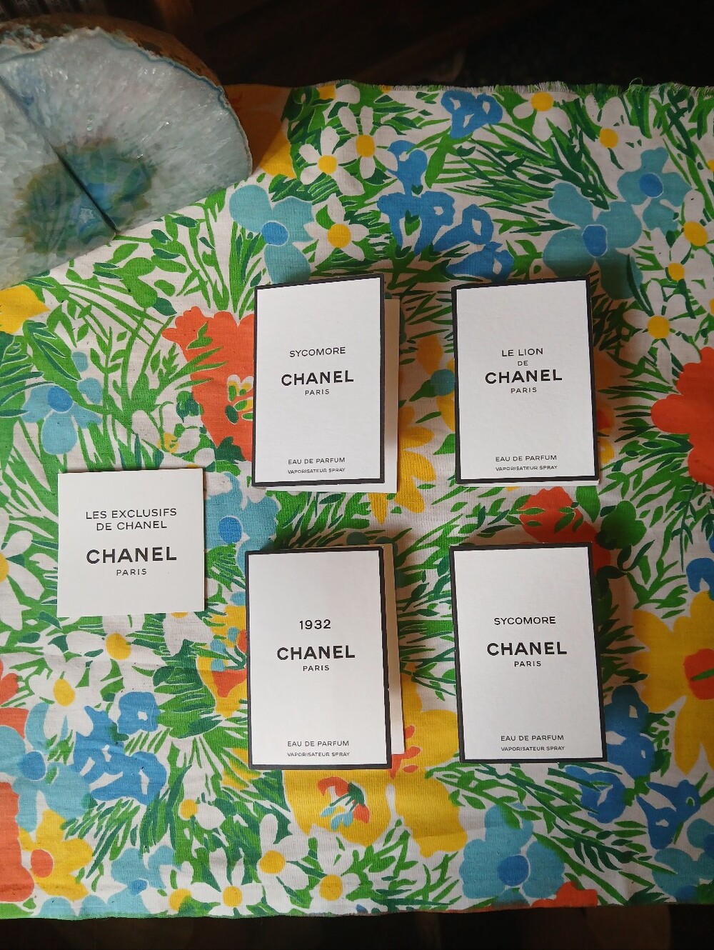 Chanel LES EXCLUSIFS fragrance Sample Set Sycomore 1932 Le Lion